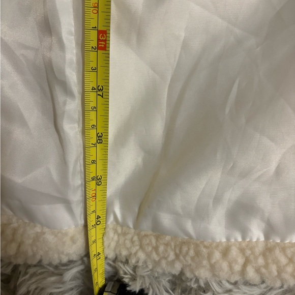 Pretty Little Thing Cream Borg Teddy Midi Coat - Picture 11 of 14